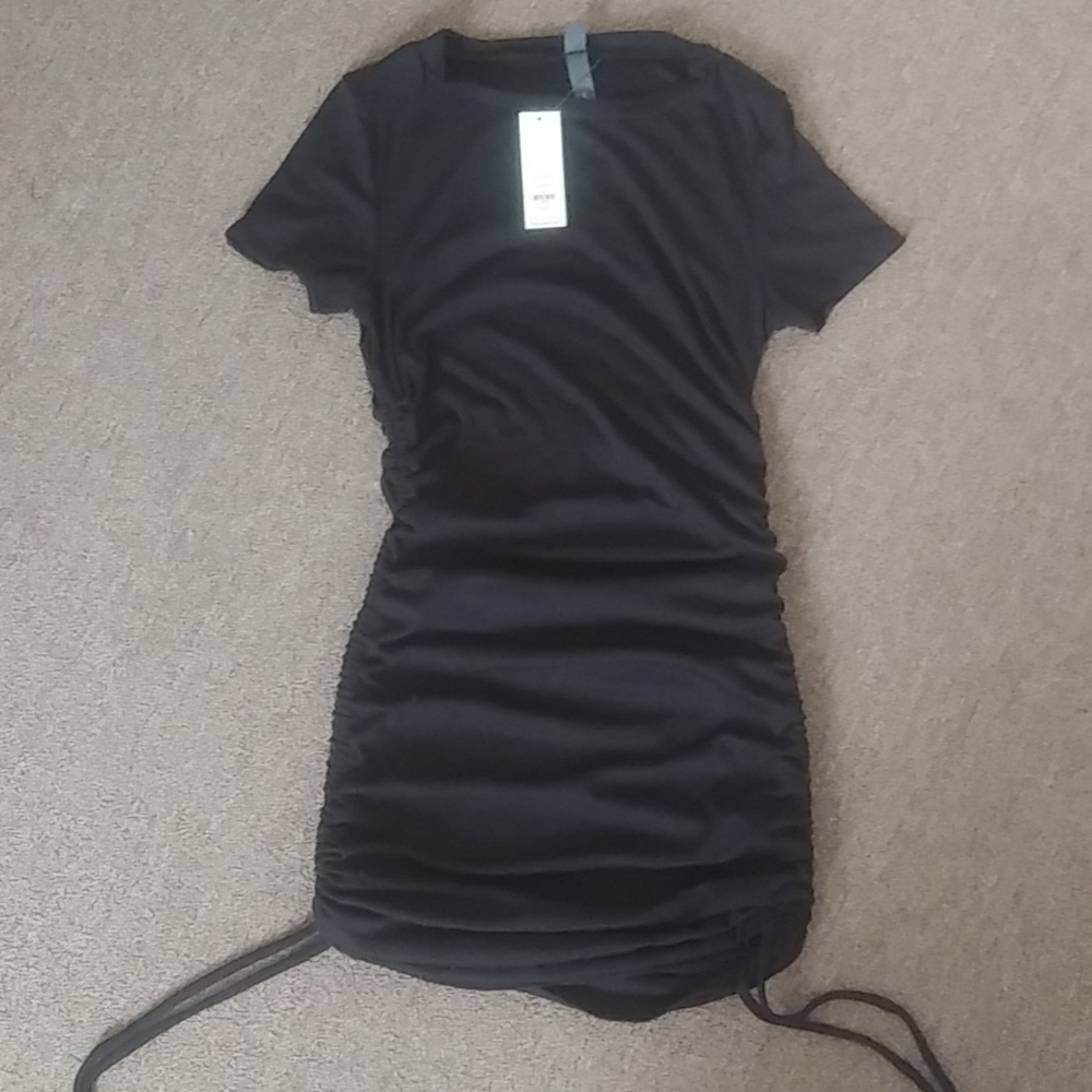 NWT Francescas ruched ribbed dress - Picture 1 of 4